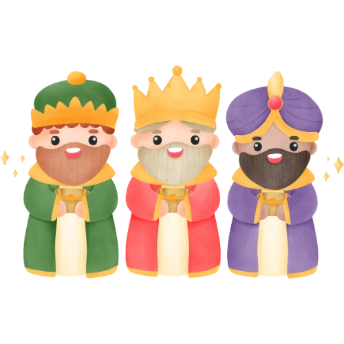 Melchor, Gaspar y Baltasar, para escribirles tu carta de Reyes